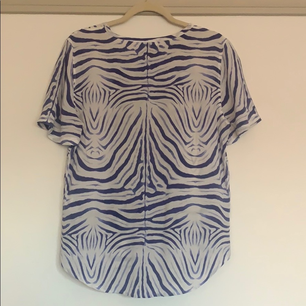 Equipment Femme Riley 100% Blouse Zebra Print M - Picture 5 of 6